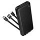 Зовнішній акумулятор BOROFONE BJ79 Clever power bank with 3 cables(10000mAh) Black - изображение 1