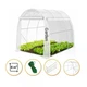 Садовая теплица Garden White MultiDoor 3×2 м 6 м² откидная боковая стенка с полным доступом металлический каркас диаметр трубы 19 мм 3 секции 6 окон белая пленка из УФ-4 - изображение 3