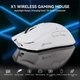Геймерська бездротова (Bluetooth + 2,4G) зарядною базою Attack Shark X1, PixArt PAW3395PRO, 40000DPI, WHITE/БІЛА (X1-3395PW) - изображение 2
