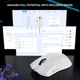 Геймерська бездротова (Bluetooth + 2,4G) зарядною базою Attack Shark X1, PixArt PAW3395PRO, 40000DPI, WHITE/БІЛА (X1-3395PW) - изображение 8