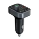 FM-модулятор Baseus T-Typed S-09 Series (Bluetooth / 2xUSB / MicroSD) Black - изображение 1