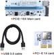 Адаптер-райзер Dynamode PCI-E x1 to 16x, 60 см USB 3.0 Cable 15/6/4-pin Power LED ver.008S White (RX-riser-008S 15/6/4 pin) - изображение 5