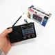 Радио GOLON RX-8866 цифровой портативный радиоприемник с фонариком функцией PowerBank. Цвет: черный - изображение 4
