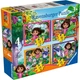 Puzzle Ravensburger Dora the Explorer 12 / 16 / 20 / 24 elementy (4005555042044) - obraz 1