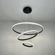 Люстра светодиодная подвесная LUMINARIA JULIE 75W 3R APP 600х1100 BLACK/CLEAR 220V IP20 для кухни, спальни, гостиной - изображение 3