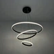 Люстра светодиодная подвесная LUMINARIA JULIE 75W 3R APP 600х1100 BLACK/CLEAR 220V IP20 для кухни, спальни, гостиной - изображение 4