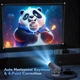 Смарт проектор SMART 4K Projector Ultra HD до 130 дюймів, міні, портативний,HDMI-сумісний, повна підтримка Android та iOS , Bluetooth 5.0, Wi-Fi 6, мультимедійний домашній кінотеатр, чорний - зображення 7