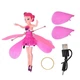 Детская летающая кукла фея с управлением от руки Fairy Flying Ball RC Интерактивная индукционная игрушка на аккумуляторе - изображение 5