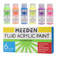 Набір рідких акрилових фарб Fluid Fluorescent 6×60мл MEEDEN - зображення 2