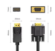 Кабель-адаптер DisplayPort to VGA (DP Male на VGA Male), Full HD 1080p перехідник для монітора, ПК, проектора - изображение 5