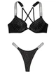 Купальник Bombshell стрази Victoria’s Secret Чорний 38С-M - изображение 1