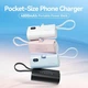 Універсальна батарея Vention FHQW0 White 4800 мАг 22.5 W PD LED дисплей Lightning USB Type-C - зображення 2
