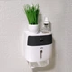 Тримач для туалетного паперу клейкий MBM HOME BP-16 WHITE/BLACK білий/чорний - зображення 5