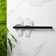 Держатель универсальный клеящийся MBM HOME BP-30 WHITE/BLACK Бело-черный - изображение 3