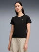 Футболка хлопковая женская Puma Ess Elevated Tee 69185501 S Black (4069161668142) - изображение 1
