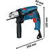 Профессиональная дрель ударная Bosch Professional GSB 13 RE : 600 Вт, 1.8 Нм, 12800 об/мин, 44800 уд/м SDRT_50601217104 - изображение 11