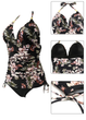 Женский купальник-танкини FS Women Halter S с утягивающим эффектом Комбинированный (9915) - изображение 6