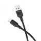 Кабель BOROFONE BX113 Lenny silicone charging data cable Micro(L=1M) Black (6941991115417) (14913) - изображение 4