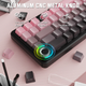 Игровая механическая клавиатура Attack Shark X66 / 60% / Три режима подключения / Strawberry Switch / Pink - изображение 6