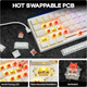 Игровая механическая проводная клавиатура Ajazz NK68 / Red Switch / 65% / RGB / White - изображение 5