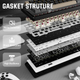 Игровая механическая клавиатура Attack Shark X66 / 60% / Три режима подключения / Strawberry Switch / Beige - изображение 7