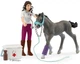 Набір фігурок Schleich Horse Club Пані Крамер з лошам 42752 (4059433992761) - зображення 2