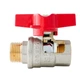 Кран кульовий ГШМ Koer Extreme KE.218-15 - 1/2" FM ручка "метелик" червона (KR5759) - изображение 5