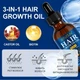 Масло для роста и укрепления волос Hair Growth Oil 3-in-1 Castor Oil + Biotin + Minoxidil 5% Sefudun , 60 ml - изображение 3