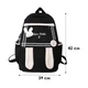 Рюкзак Lesko 21727 Зайка Black 20L подростковый - изображение 5