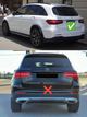 Задний диффузор с насадками на выхлоп (Дизайн AMG43) для Mercedes GLC X253 2015-2022 гг - изображение 1