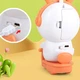 Настільний світильник з годинником та будильником акумуляторний USB помаранчевий для дітей Кіт на мотоциклі - зображення 7