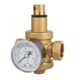 Регулятор тиску води 3/4" (0,5-6 бар) з манометром, посилений Malgorani Eurobrass 143 - зображення 1