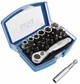 Набор бит и головок 24 ед. с трещоткой 1/4" SATRA S-R24BS (Код6185) - изображение 1