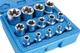 Набор головок E-TORX 1/2" 1/4" 3/8" E4-E24 14 ед. SATRA S-P14ES (Код6748) - изображение 1