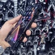 Чохол Metal Cyber Bamper для Motorola Edge 60 з кільцем та шнурком - тримачем black - зображення 4