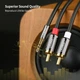 Аудіокабель UGREEN AV116 3.5mm to 2RCA 5m, Black - зображення 4