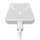 Зовнішній акумулятор Power Bank Baseus Magnetic Mini Air Wireless 20W cable Type-C to Type-C 6000mAh, White - зображення 3