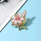 Брошь-значок BROCHE бижутерия Цветы Акварель Лилия розовая BRGV115051 - изображение 4