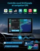 Автомобильный дисплей ESSGOO CarPlay Android Auto 9 дюймов IPS 1024×600 с Bluetooth и WiFi - изображение 6