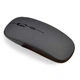 Безпроводная аккумуляторная бесшумная тонкая мышка Dual-mode mouse 2.4 ГГц+Вluetooth 5.0 Черная матовая - изображение 2