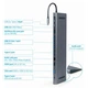 Док станція Cablexpert A-CM-COMBO9-01 USB-C 9-в-1 - зображення 2