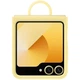Чохол Silicone Cover with Ring для Samsung Galaxy Flip 6 (F741) (EF-PF741TYEGUA) Yellow - изображение 4