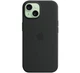 Чохол Silicone Case with MagSafe для Apple iPhone 15 Plus (MT103) Black - изображение 5