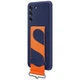 Чохол Silicone Cover with Strap для Samsung Galaxy S21 FE (G990) (EF-GG990TNEGRU) Navy - зображення 2