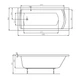 Ванна акрилова Roca Linea 180x80 - изображение 4