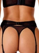 Пояс для панчох Gossard Suspence 19902 з екологічного мережива сексуальна люкс білизна XS Чорний (5053014824464) - изображение 6