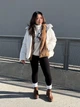 Пуховик Uniqlo розмір XXL білий (469896) - изображение 5