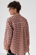 Классическая рубашка в мелкую клеточку Lurex Коричневый One Size (19052) - изображение 2