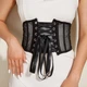 Корсет широкий жіночий Honey Fashion Accessories XS/S/M чорний (40к009) - зображення 1