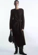 Сукня жіноча COS power-shoulder midi dress 1194849003 М Коричневий - изображение 1